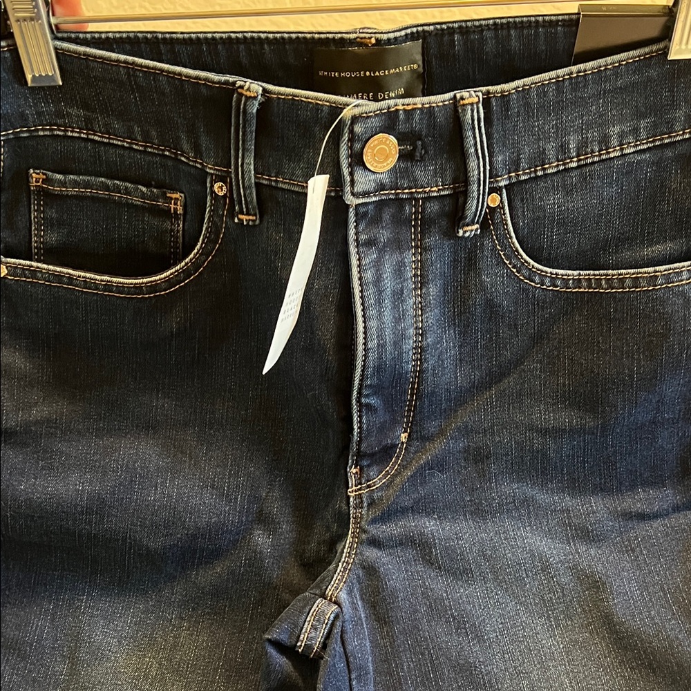 White House Black Market cashmere denim High Rise skinny Jeans